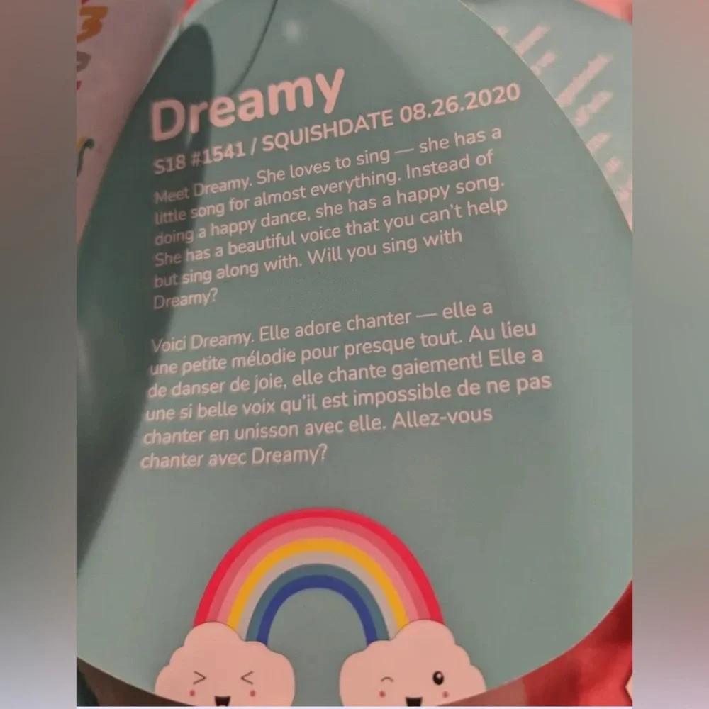 NWT Dreamy the Rainbow 🌈 & Cloud ☁️ Squishmallow 18